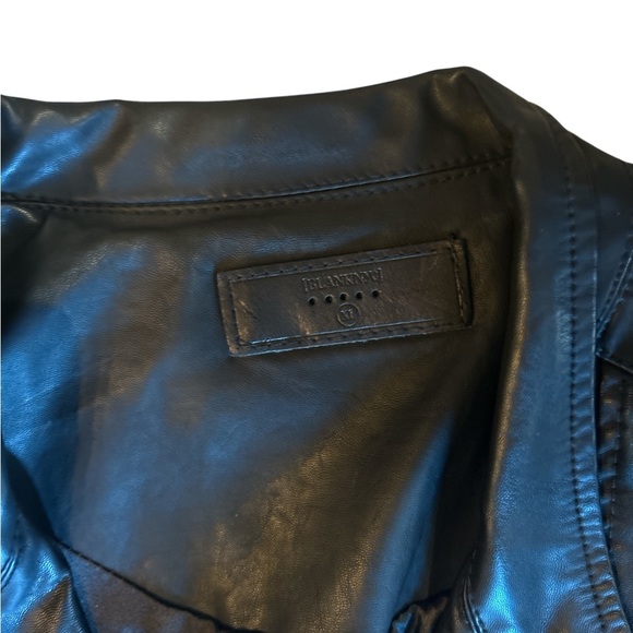 BLANKNYC Black Vegan Leather Moto Jacket Asymmetrical Zip Biker Style Size XL - Picture 4 of 6
